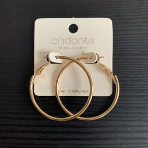 Classic gold hoop earrings
